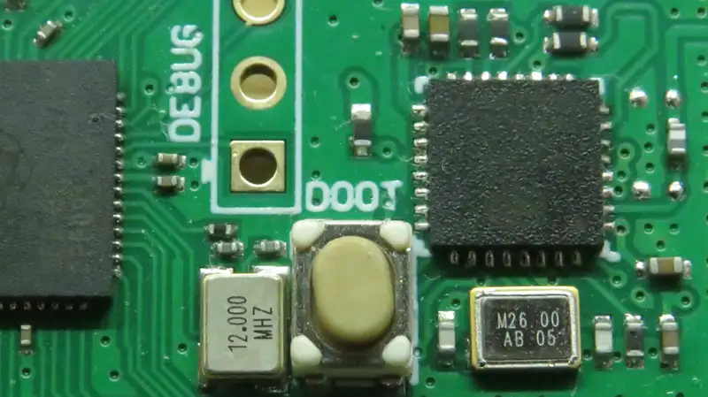 Picture showing the word 'DOOT' printed on the Pico clone